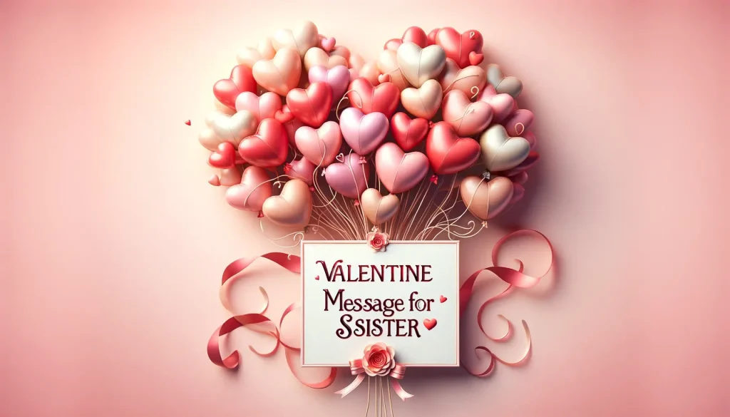 Valentine Message for Sister
